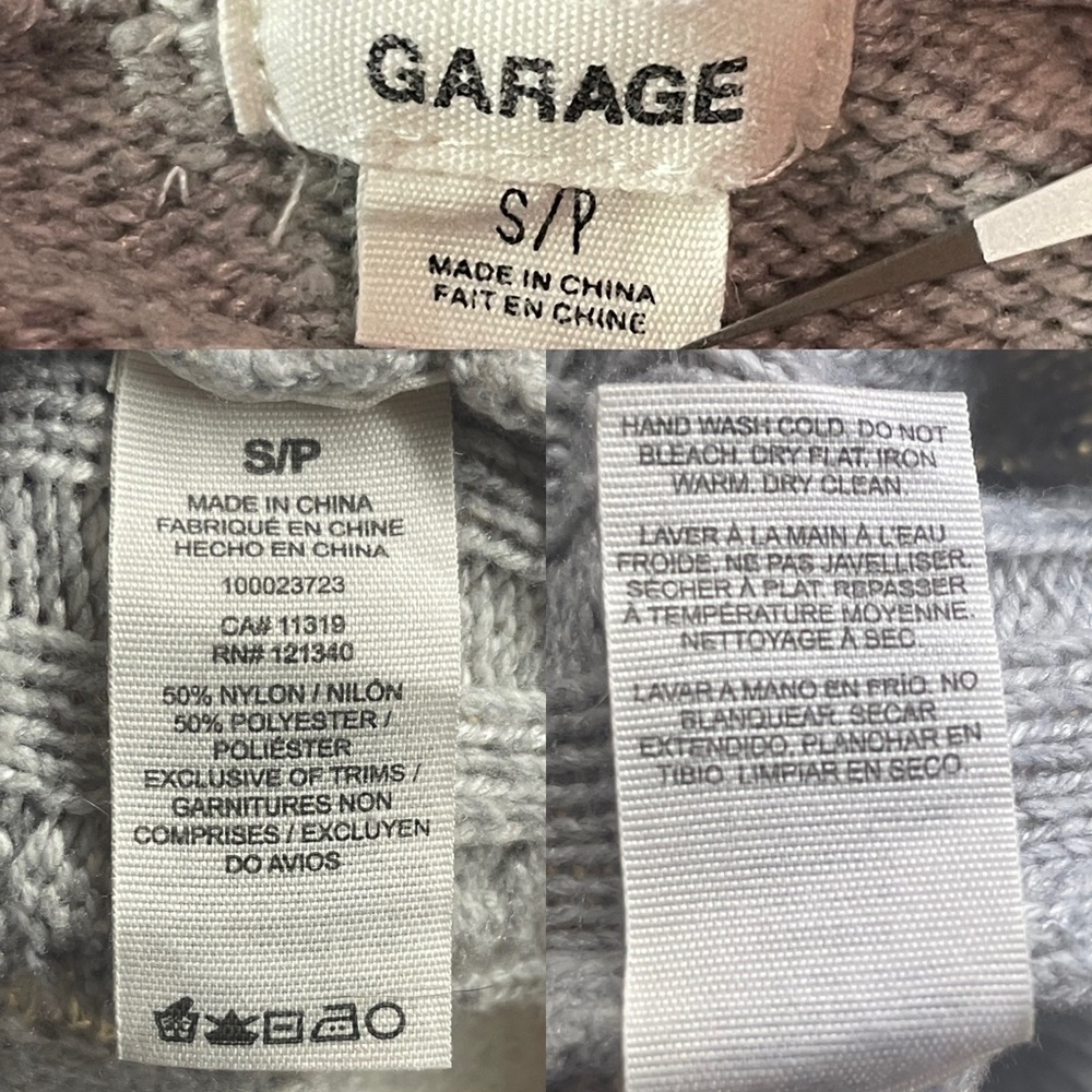 Light Gray Cable knit 🧶 Sweater - Picture 4 of 4